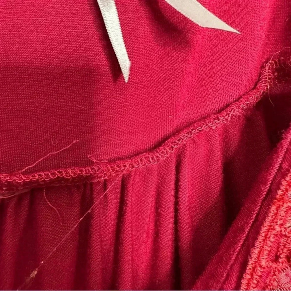 Dynamite Tank Top Flowy Adjustable Spagetti  Straps Red Size Small - Picture 13 of 16